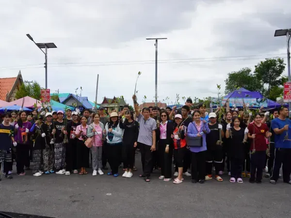 ภาพถ่ายหน้าท่าเรือวัดคลองโคน