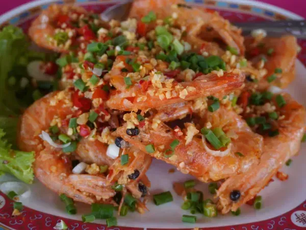 กุ้งผัดพริกเกลือ